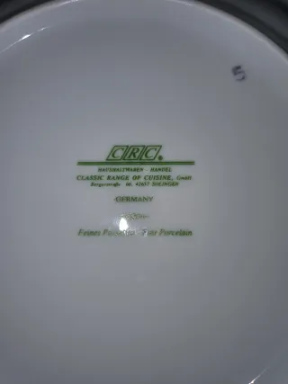 Vajilla porcelana Alemania oro blanco
