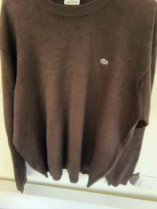 Jersey Lacoste Marrón Talla XL