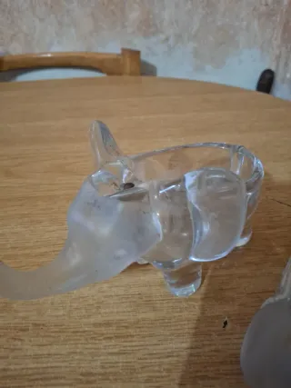Figuras de cristal elefante