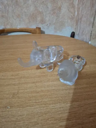 Figuras de cristal elefante