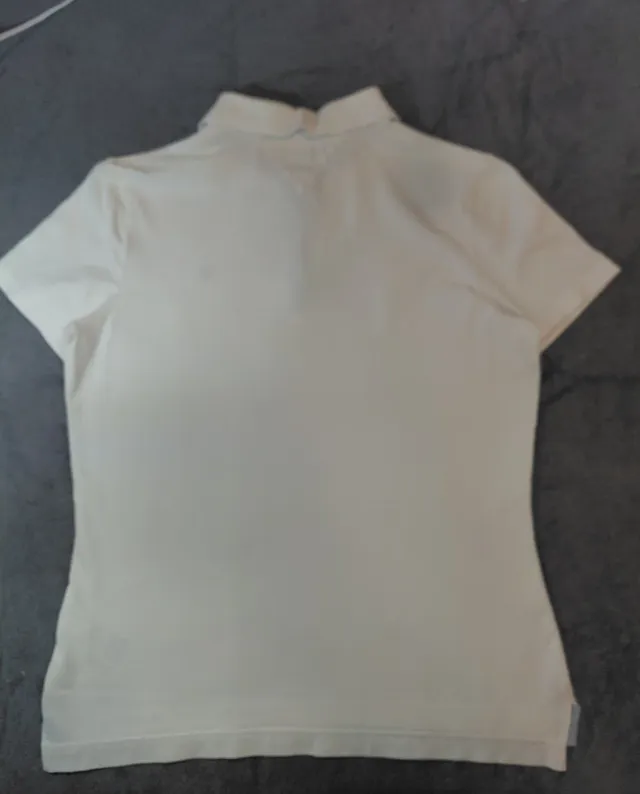 Polo Tommy Hilfiger donna bianca tagliaM in cotone