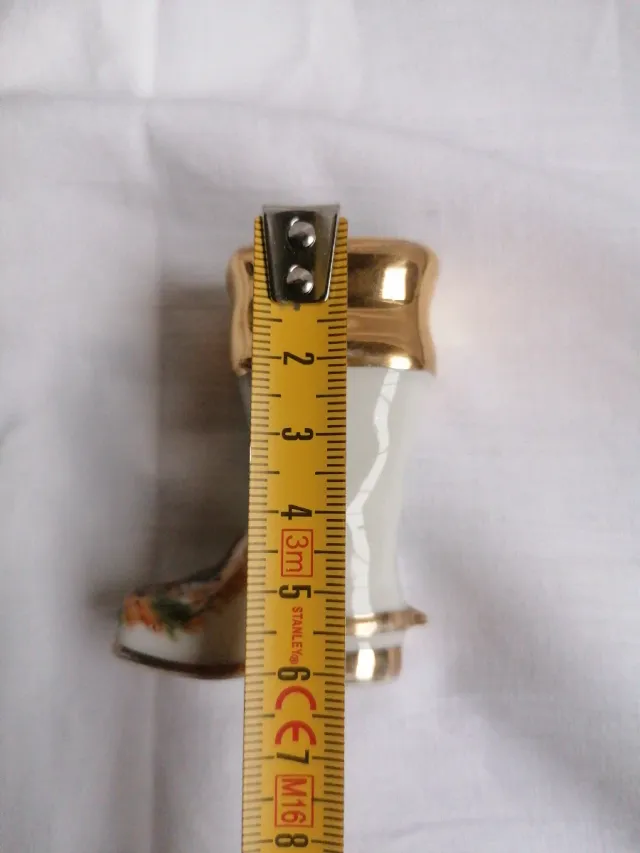 Bota cerámica Limoges dorada