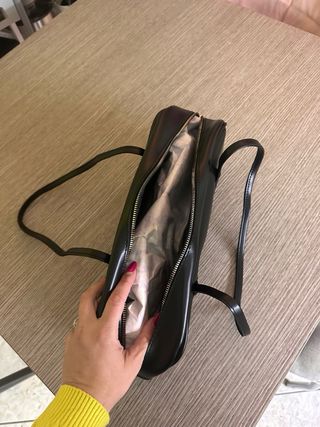 Borsa baguette nera Times Art Design