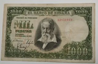 Billete 1000 pesetas Banco de España 1951