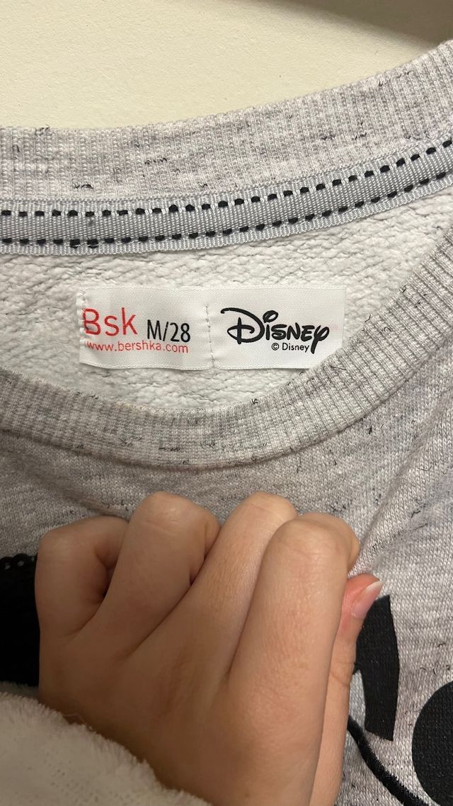 Sudadera Mickey Mouse Mujer Gris