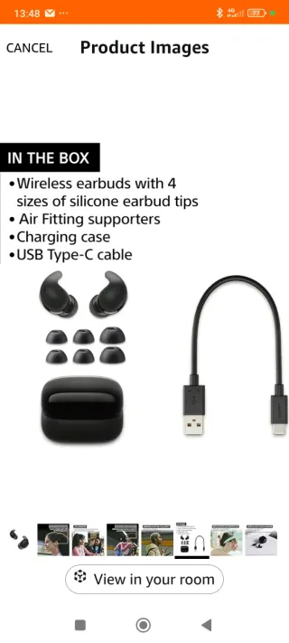 Cuffie wireless nere links Bud Fit