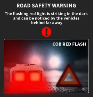 Linterna frontal doble LED COB