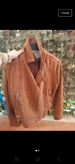Giubbino effetto camoscio