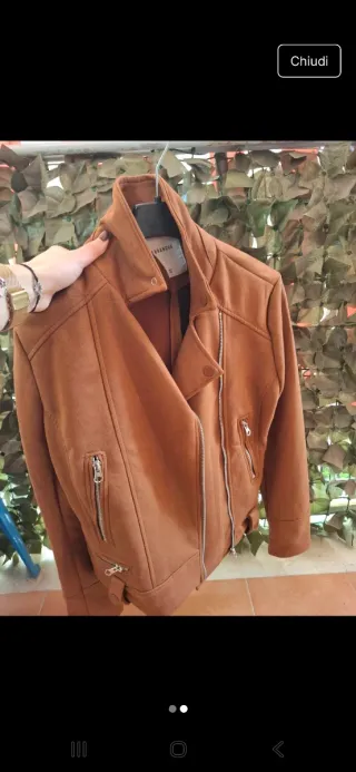 Giubbino effetto camoscio