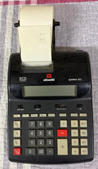 Calculadora Olivetti Summa 302 Antigua