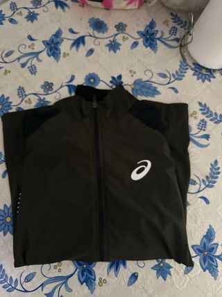 Chándal Asics Negro/Verde Oliva