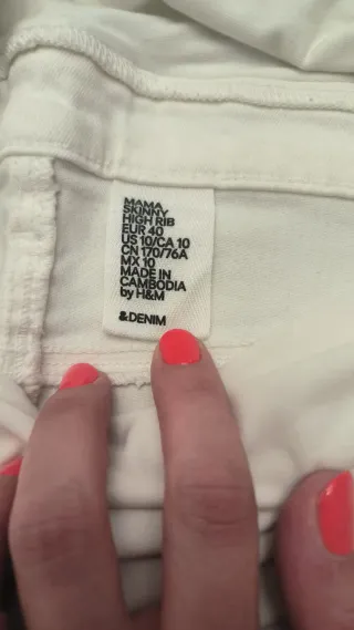 Pantalón premamá blanco