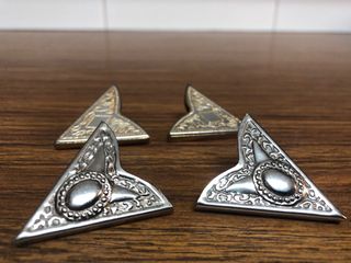 2 Pares Puntas Metálicas Camisa .