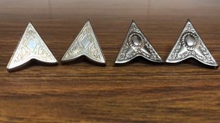 2 Pares Puntas Metálicas Camisa .