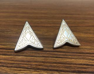 2 Pares Puntas Metálicas Camisa .