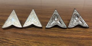 2 Pares Puntas Metálicas Camisa .