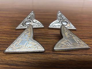 2 Pares Puntas Metálicas Camisa .