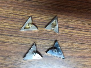 2 Pares Puntas Metálicas Camisa .