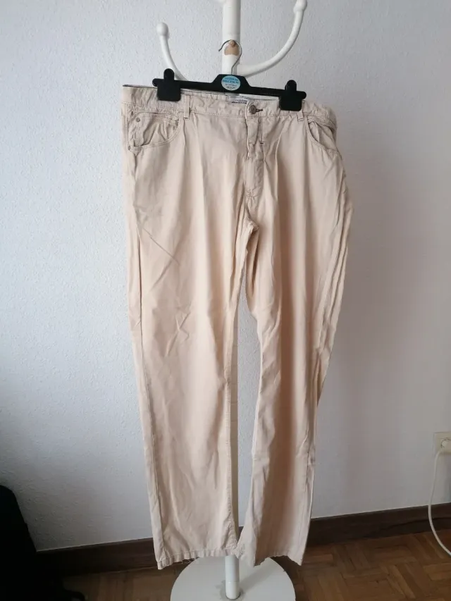 Pantalón beige talla XL Springfield