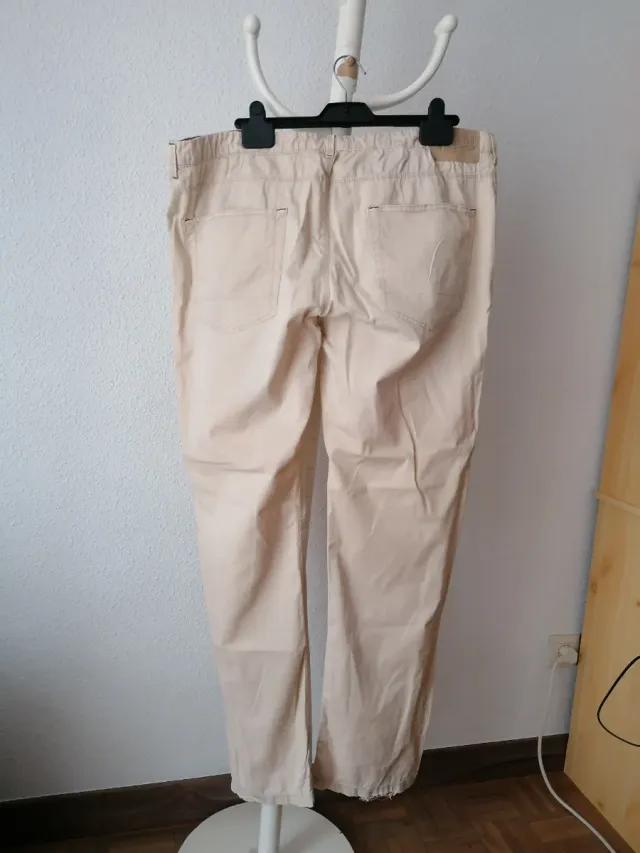 Pantalón beige talla XL Springfield