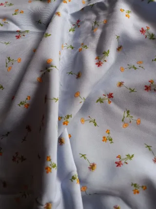 Retal tela algodón estampado floral 50x150cm