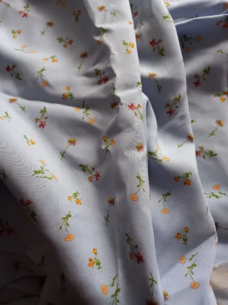 Retal tela algodón estampado floral 50x150cm