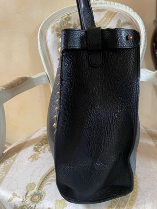 Borsa La Carrie donna nera borchie