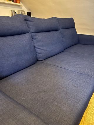 Sofá Chaiselongue  azul marino Ikea
