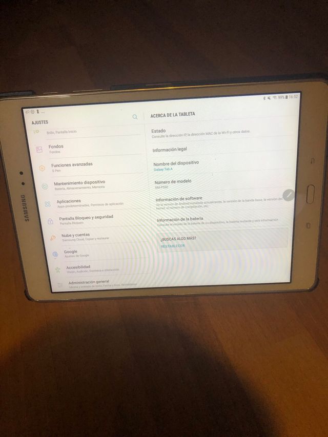 Samsung Galaxy Tab Blanca