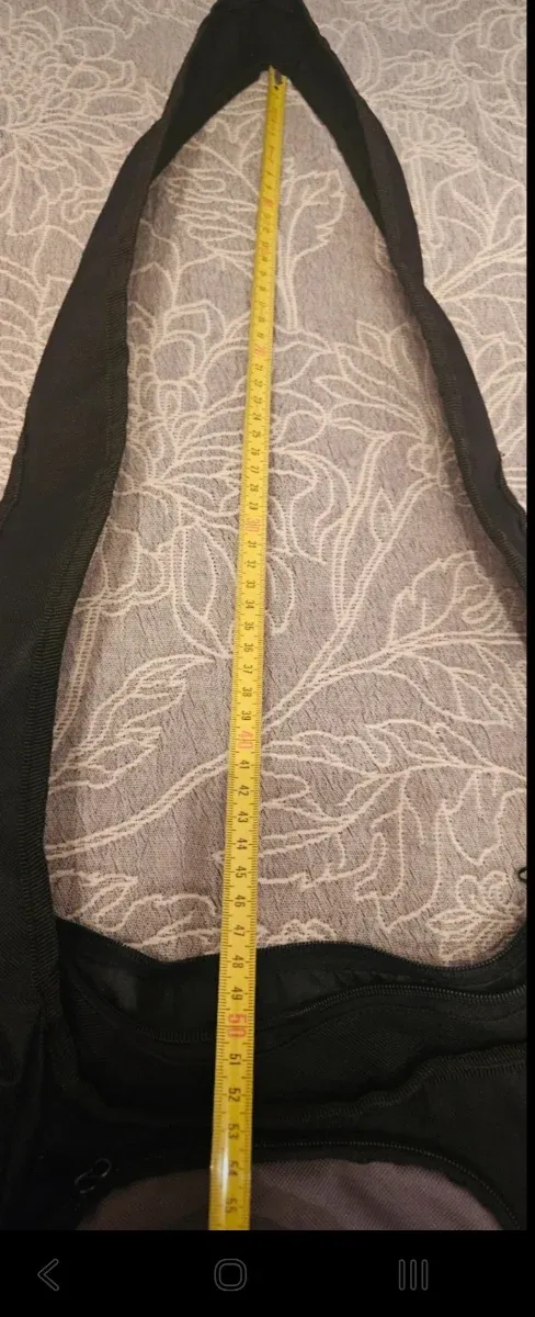 Borsa casual spaziosa nera e grigia