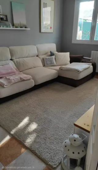 Sofá cheslong beige tela antimanchas 3