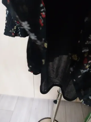 Vestido gasa estampado floral