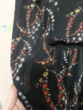 Vestido gasa estampado floral