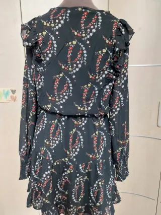 Vestido gasa estampado floral