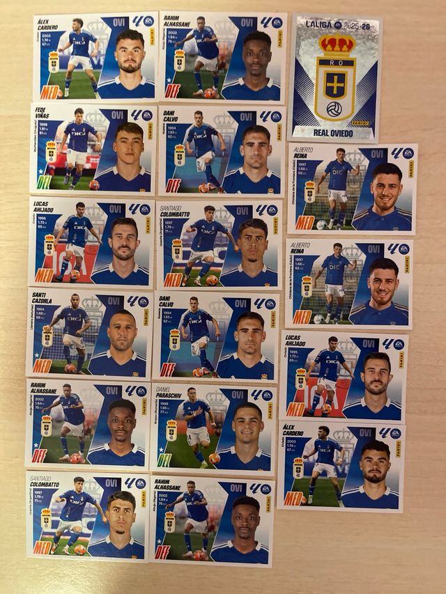 58 Cromos del Real Oviedo normali