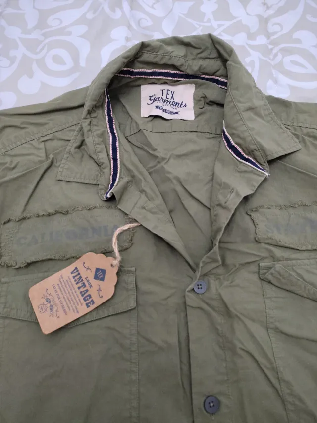 Camicia militare verde T.F.Y. Taglia L