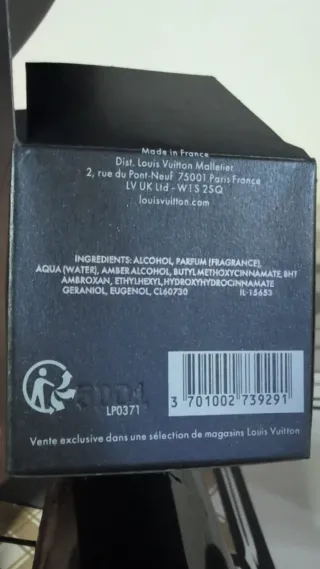 Profumo Louis Vuitton Pur Ambre originale