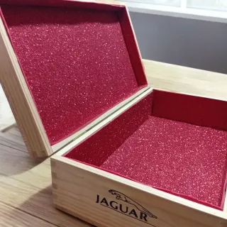 Bauletto portagioie Jaguar in legno 35x20