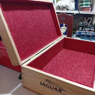 Bauletto portagioie Jaguar in legno 35x20