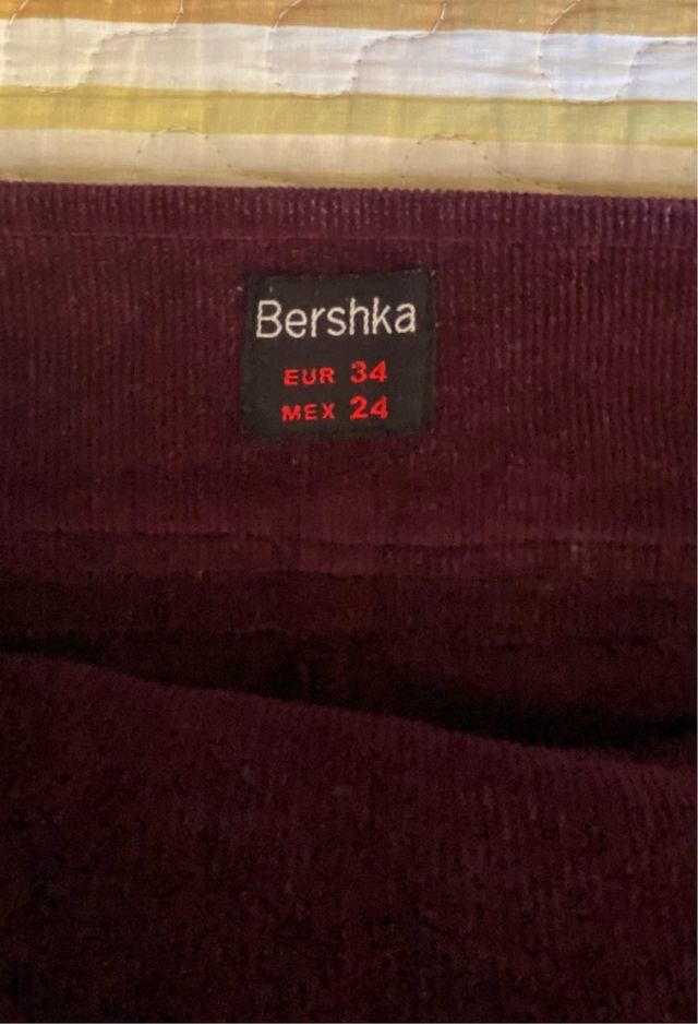 Pantalón campana de pana elástico