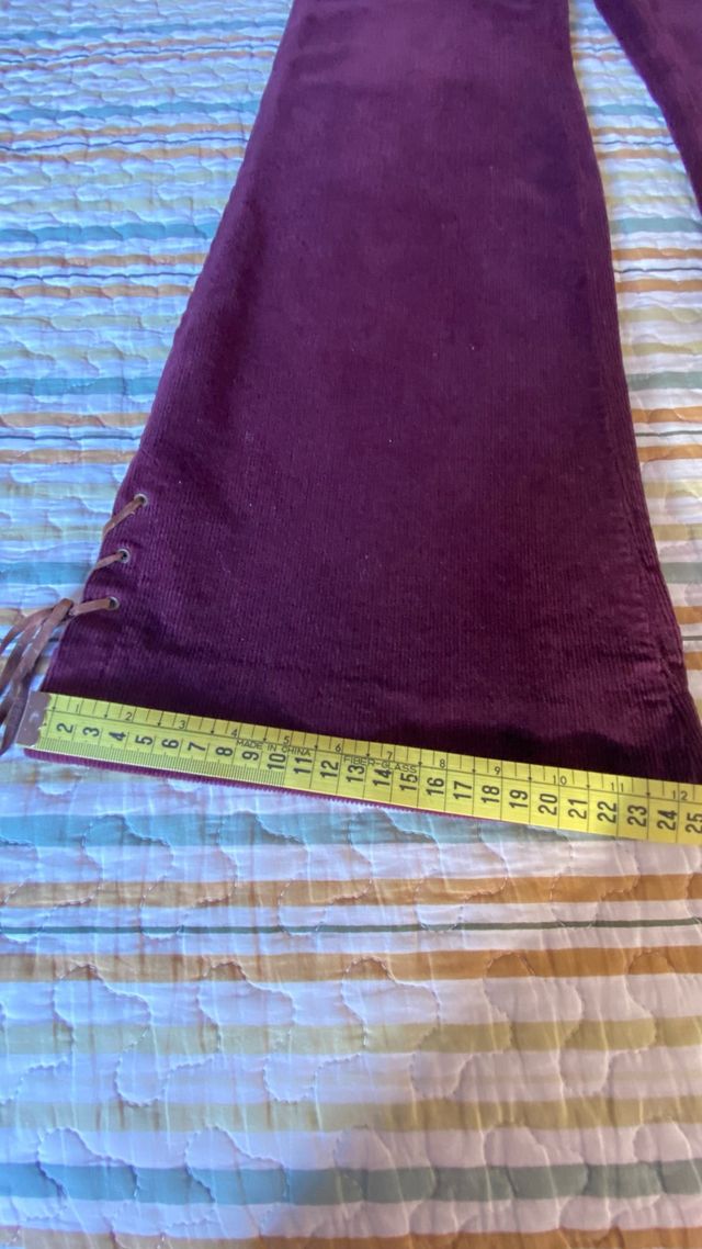 Pantalón campana de pana elástico