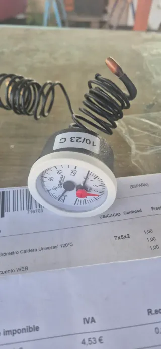 Pressostato per caldaia gasolio temperatura e pressione