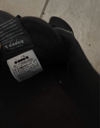 Scarpe Diadora nere e argento