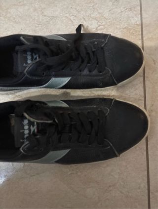 Scarpe Diadora nere e argento