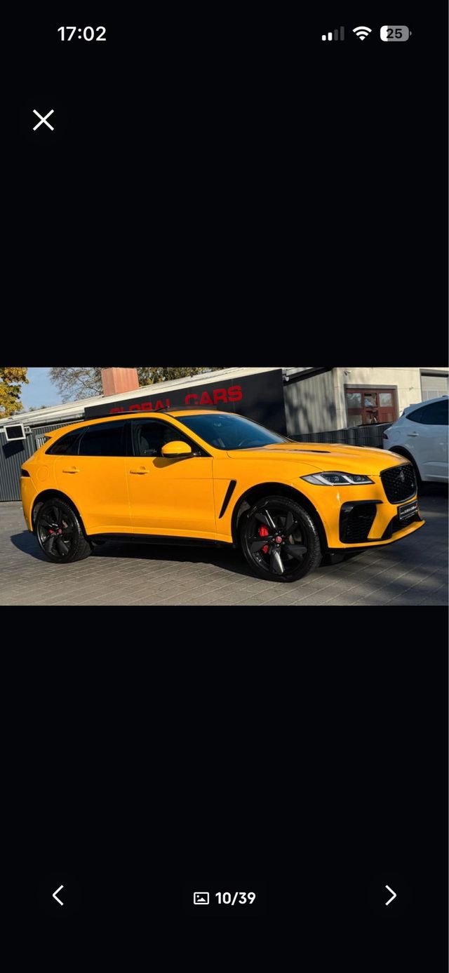 JAGUAR F-PACE P550 SVR AWD 22” ALU 2022 P550