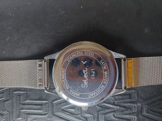 Lote 3 relojes Select malla plateada