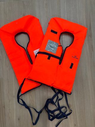 Chalecos salvavidas naranja