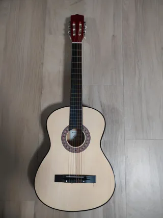 Guitarra clásica Memphis con cuerdas para zurdos