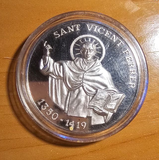 Moneda comemor. 1 Onza de Plata SANT VICENT FERRE