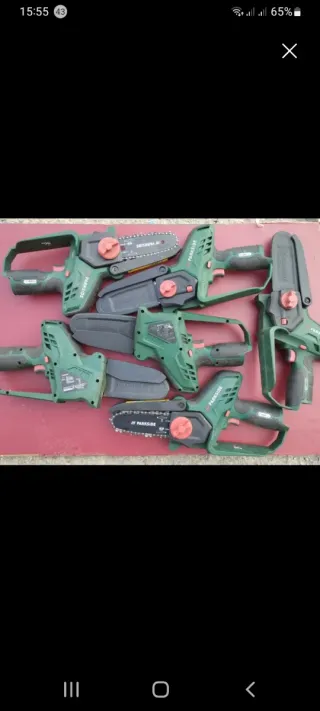 Motosserra Parkside a bateria